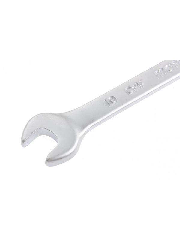 Ключ комбинированный, 10 мм, CrV, матовый хром Matrix