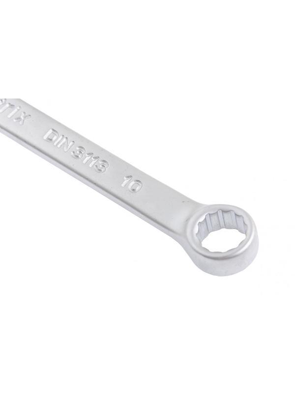 Ключ комбинированный, 10 мм, CrV, матовый хром Matrix