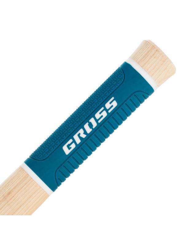 Молоток-гвоздодер, 450 г, угол 45, магнит, обрезиненная рукоятка American hickory GROSS