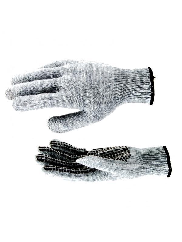 Перчатки трикотажные, акрил, ПВХ гель, 