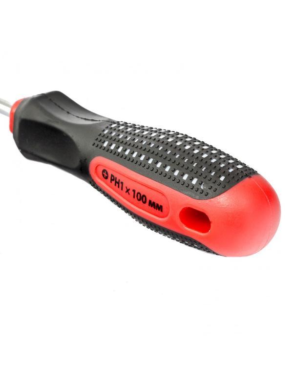 Отвертка Fusion, PH1 х 100 мм, CrV, трехкомпонентная рукоятка 