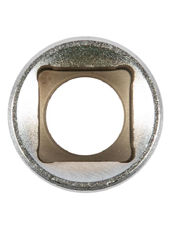 Головка торцевая, 15 мм, шестигранная, CrV, под квадрат 1/2, хромированная Matrix