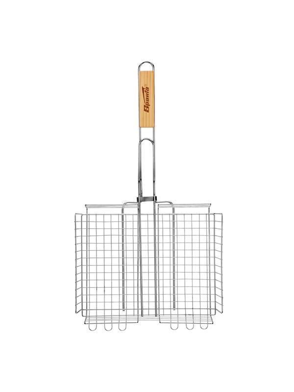 Решетка-гриль 240 х 310 х 55 мм, объемная хромированная Sparta