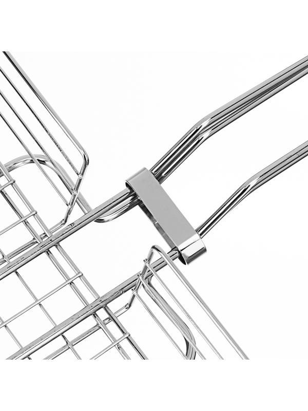 Решетка-гриль 240 х 310 х 55 мм, объемная хромированная Sparta