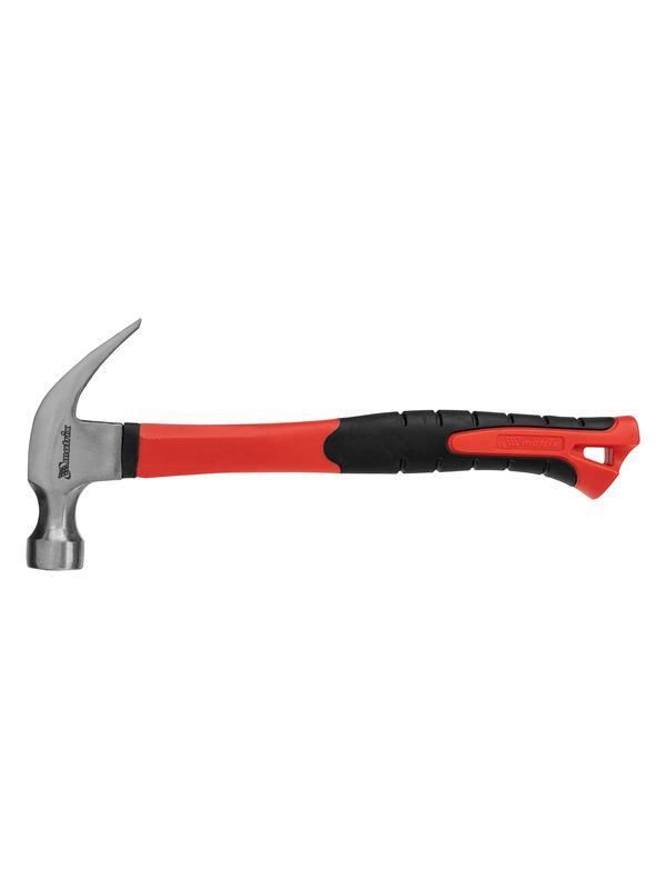 Молоток-гвоздодер optimal, 450 г, фибергласовая обрезиненная рукоятка Matrix