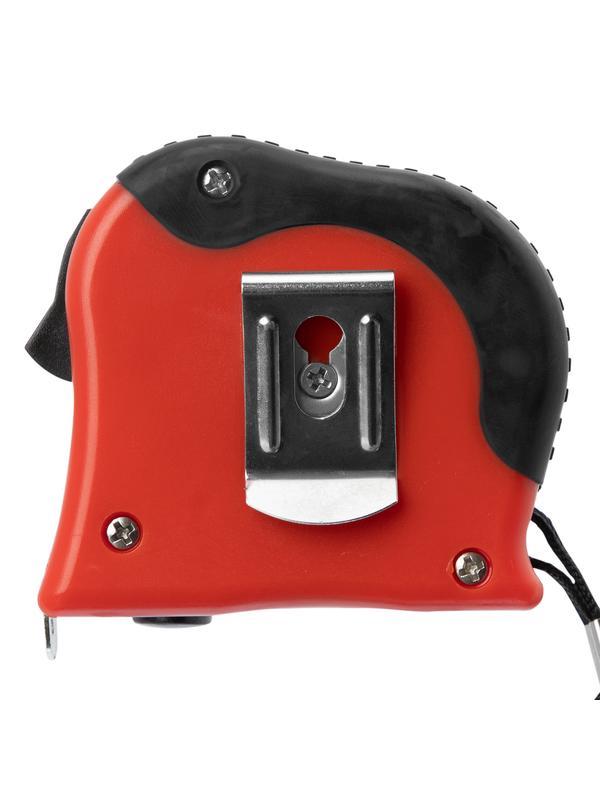 Рулетка Double fixation,5 м х 19 мм,обрезиненный корпус,двойная плавная фиксация Matrix