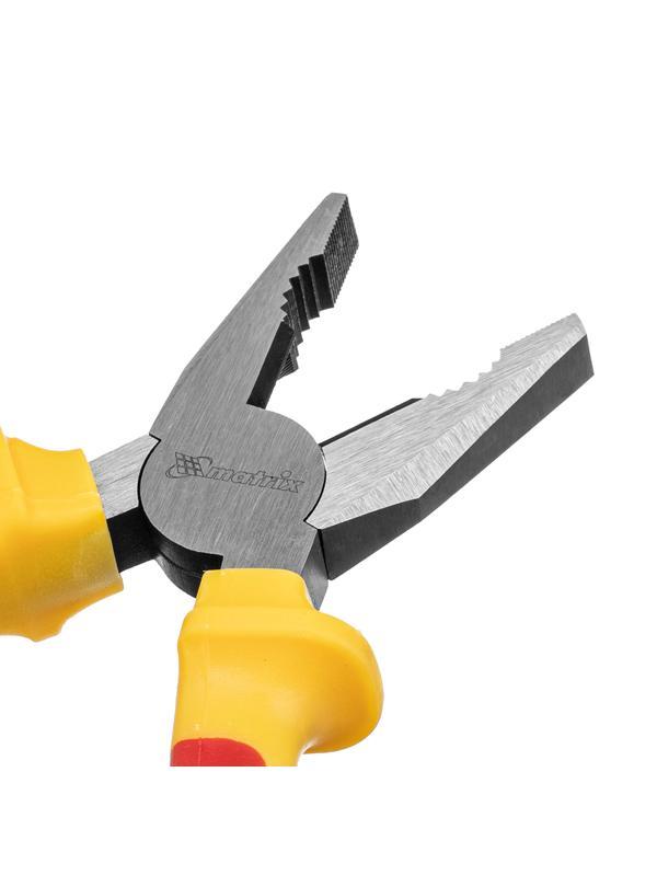 Плоскогубцы комбинированные Insulated, 200 мм, двухкомпонентные рукоятки Matrix Professional