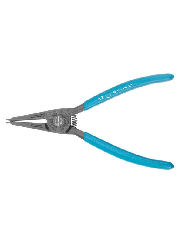 Съемник, 175 мм, для внешних стопорных колец (19-60 мм), прямые губки (разжим) Gross