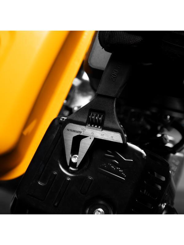 Ключ разводной, 200 мм, CrV, тонкие губки, защитные насадки Gross