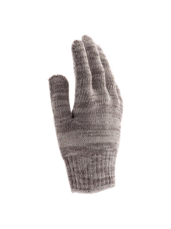 Перчатки трикотажные усиленные, гелевое ПВХ-покрытие, 7 класс, бело-серый меланж Россия Сибртех