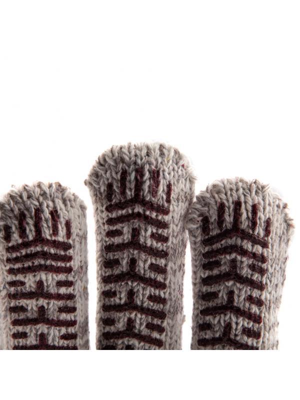 Перчатки трикотажные усиленные, гелевое ПВХ-покрытие, 7 класс, бело-серый меланж Россия Сибртех