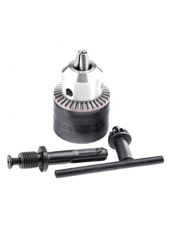 Патрон для дрели ключевой, 1.5-13 мм, 1/2, адаптер SDS Plus Сибртех