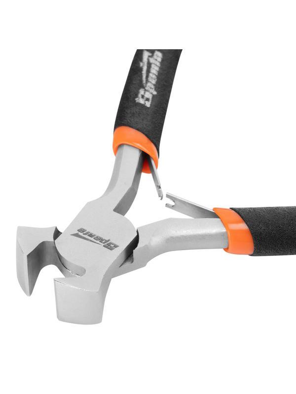 Кусачки торцевые Mini, 105 мм, никелированные, авторазжим Sparta