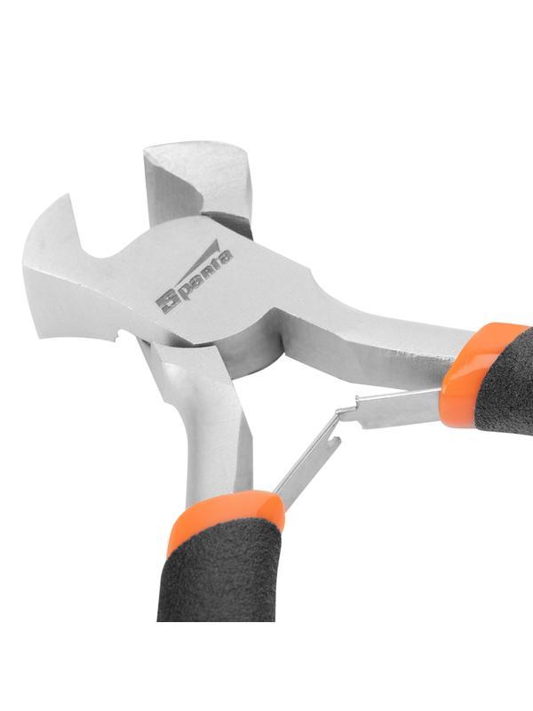 Кусачки торцевые Mini, 105 мм, никелированные, авторазжим Sparta