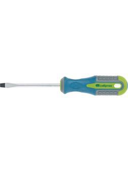 Отвертка, SL4 х 150 мм, CrV, трехкомпонентная рукоятка Сибртех