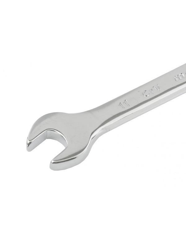 Ключ комбинированный, 11 мм, CrV, полированный хром Matrix