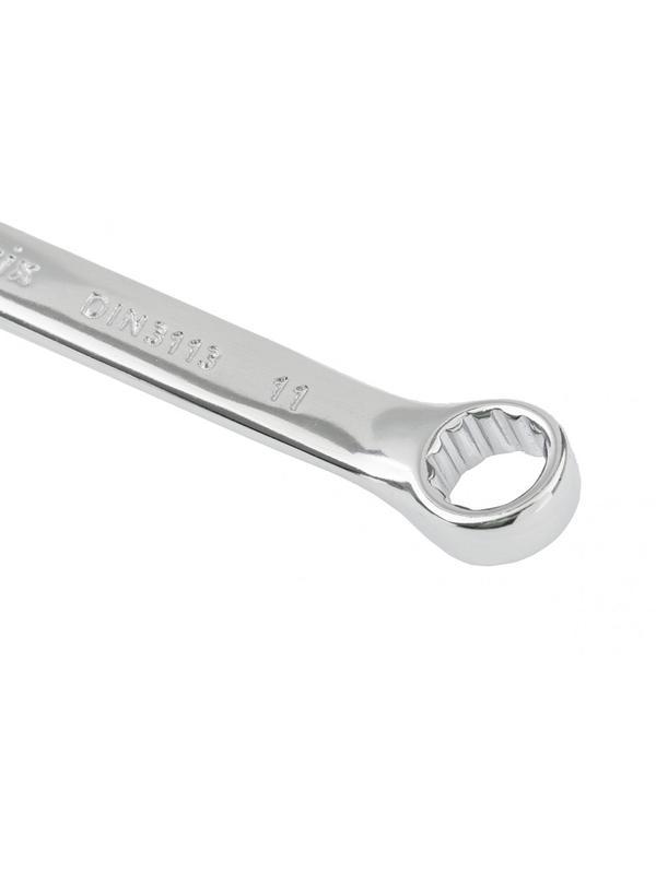 Ключ комбинированный, 11 мм, CrV, полированный хром Matrix