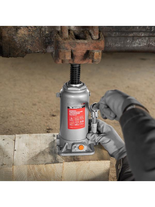 Домкрат гидравлический бутылочный, 16 т, h подъема 230-460 мм Matrix