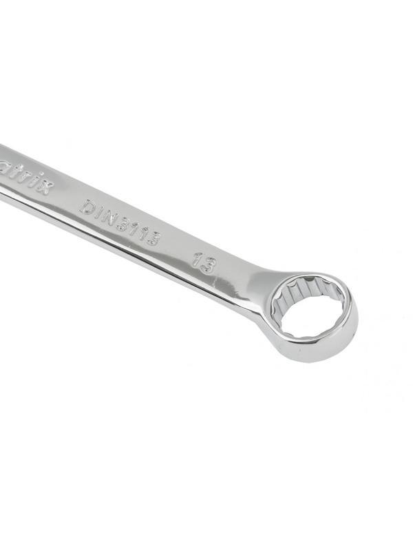 Ключ комбинированный, 13 мм, CrV, полированный хром Matrix