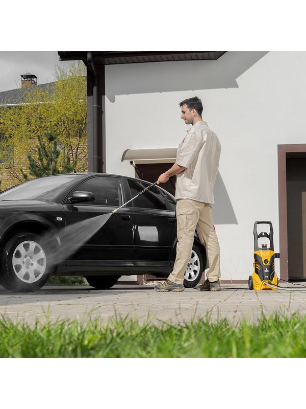 Моечная машина высокого давления R-165, 2200 Вт, 165 бар, 7 л/мин, колесная Denzel