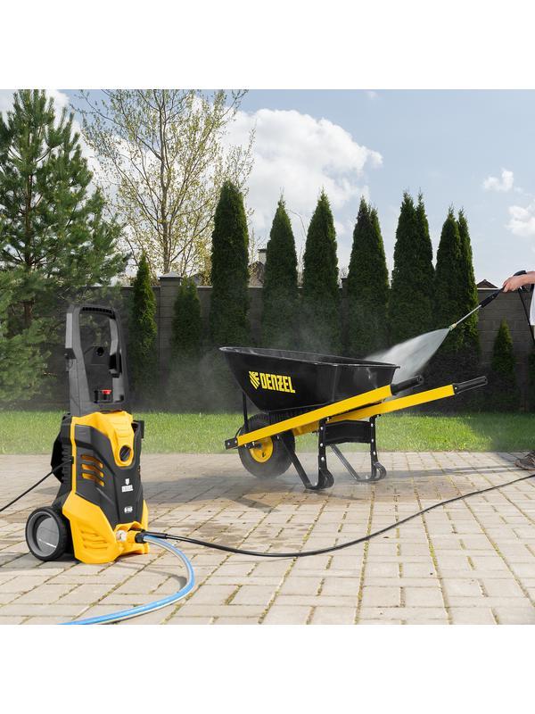 Моечная машина высокого давления R-165, 2200 Вт, 165 бар, 7 л/мин, колесная Denzel