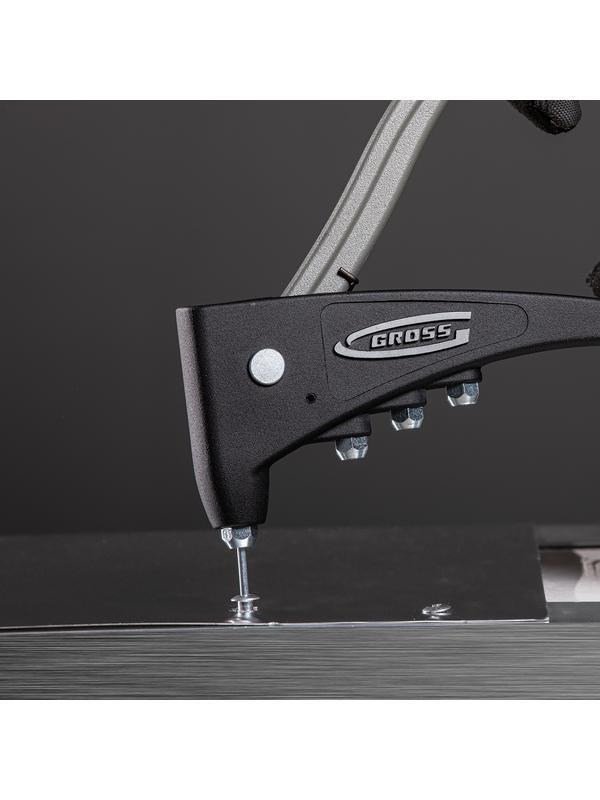 Заклепочник литой, усиленный, заклепки 2.4-4.8 мм Gross