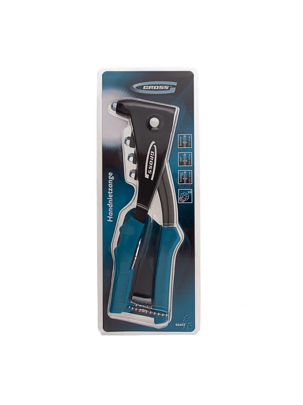 Заклепочник литой, усиленный, заклепки 2.4-4.8 мм Gross