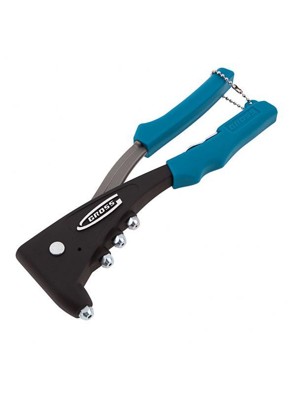 Заклепочник литой, усиленный, заклепки 2.4-4.8 мм Gross