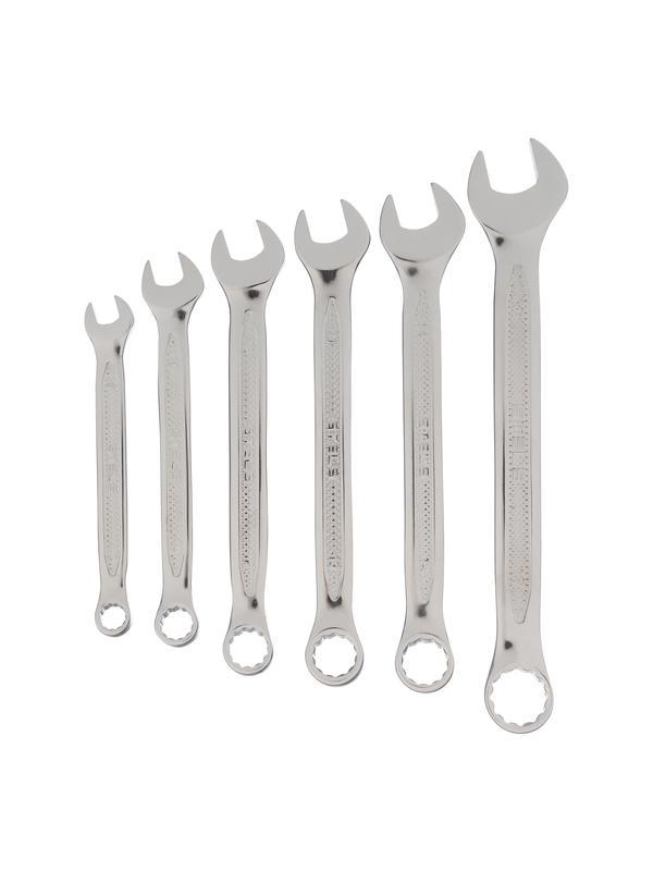 Набор ключей комбинированных 6 шт, 8-17 мм,  антислип Stels