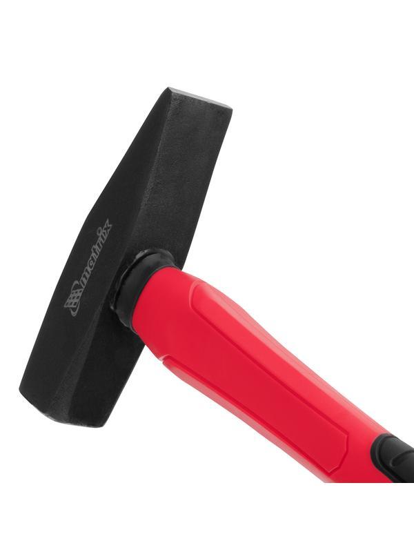 Молоток слесарный optimal, 400 г, фибергласовая обрезиненная рукоятка, квадратный боек Matrix