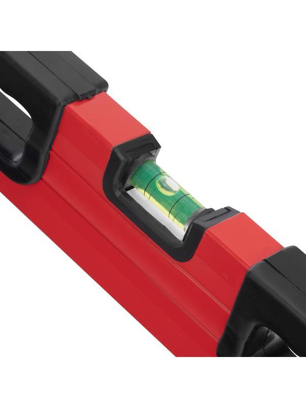 Уровень алюминиевый, 600 мм, фрезерованный, 3 глазка, две эргономичные ручки Matrix