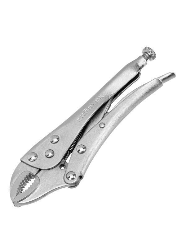 Зажим ручной, полукруглый захват, 180 мм// Сибртех