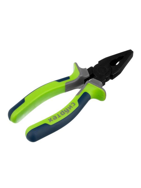 Плоскогубцы комбинированные, 160 мм, фосфатирование, трехкомпонентные рукоятки Сибртех