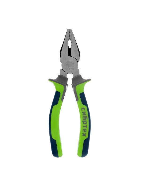 Плоскогубцы комбинированные, 160 мм, фосфатирование, трехкомпонентные рукоятки Сибртех