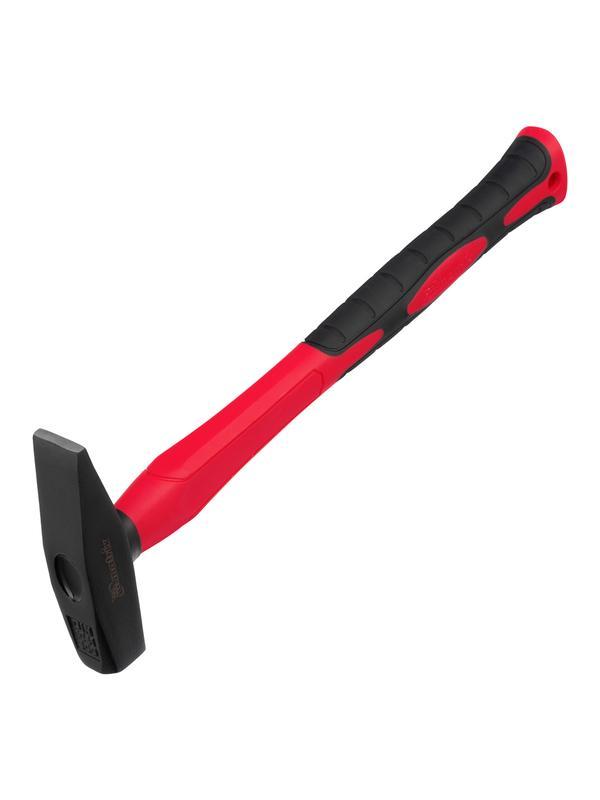 Молоток слесарный optimal, 300 г, фибергласовая обрезиненная рукоятка, квадратный боек Matrix