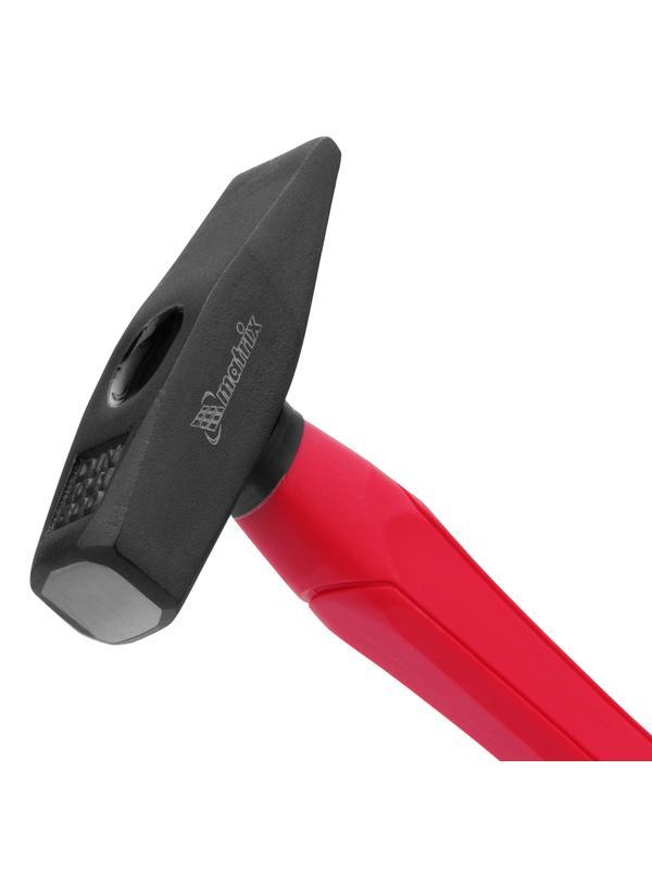 Молоток слесарный optimal, 300 г, фибергласовая обрезиненная рукоятка, квадратный боек Matrix