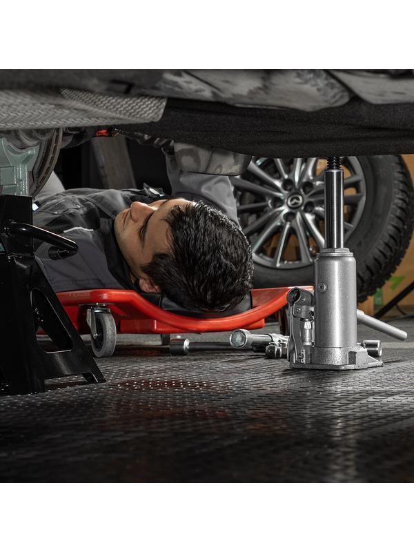 Домкрат гидравлический бутылочный, 3 т, h подъема 178-343 мм, в пластиковом кейсе Matrix