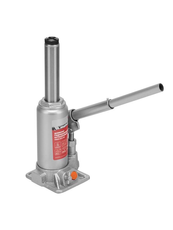 Домкрат гидравлический бутылочный, 3 т, h подъема 178-343 мм, в пластиковом кейсе Matrix