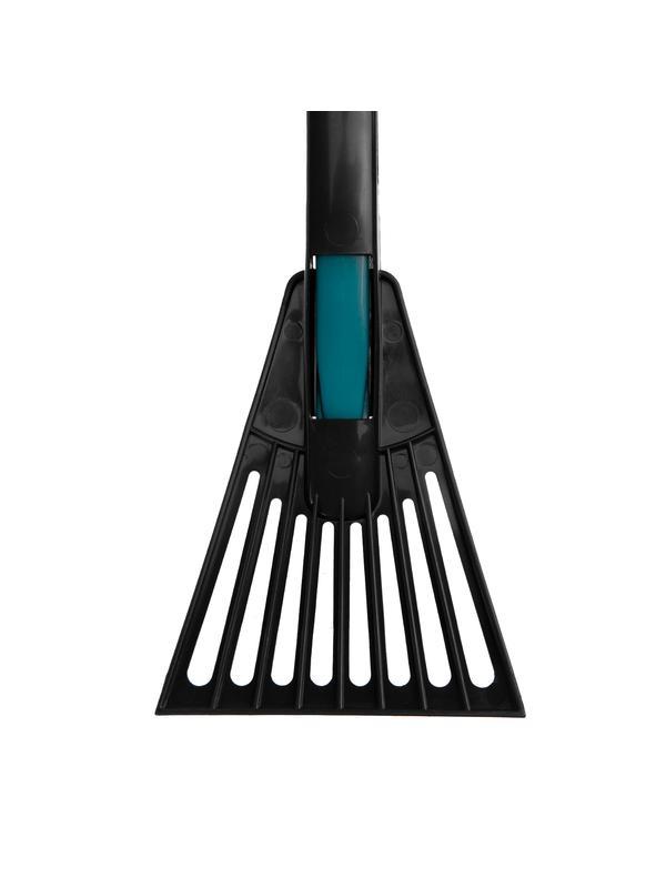 Щетка-сметка для снега со скребком 400 мм, бирюзовая Sparta Россия