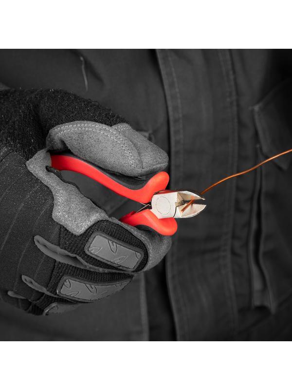 Бокорезы Mini, 130 мм, никелированные, авторазжим, двухкомпонентные рукоятки Matrix