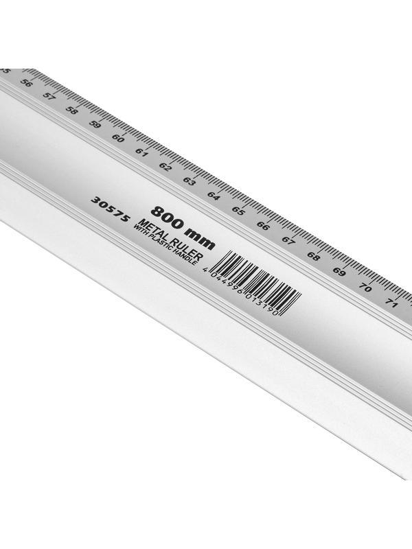 Линейка-уровень, 800 мм, металлическая, пластмассовая ручка 2 глазка Matrix