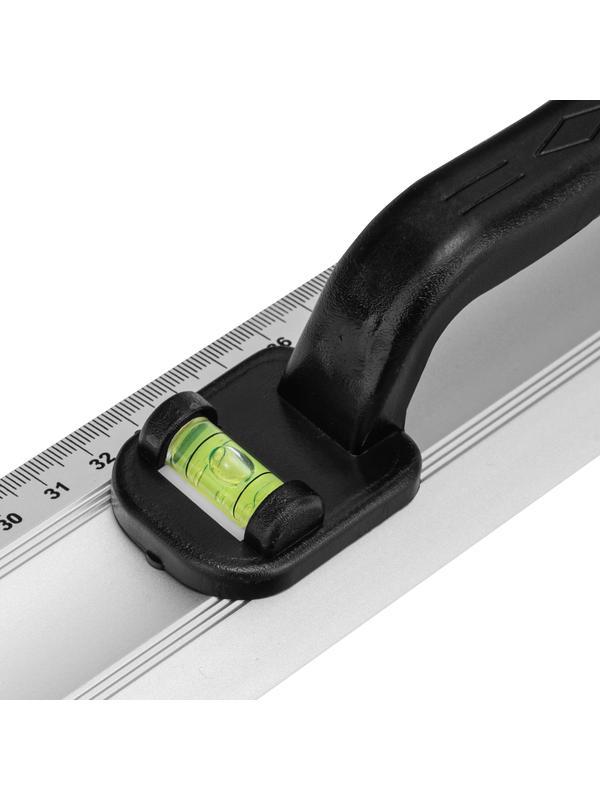 Линейка-уровень, 800 мм, металлическая, пластмассовая ручка 2 глазка Matrix