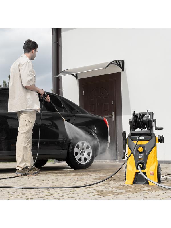 Моечная машина высокого давления R-210iD, 2600 Вт, 210 бар, 8.0 л/мин, асинхронный двигатель, барабан Denzel