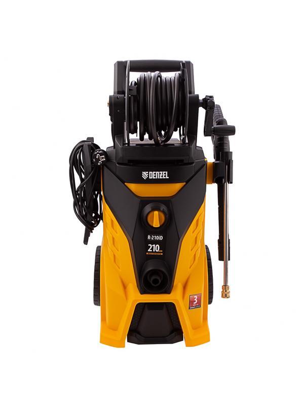 Моечная машина высокого давления R-210iD, 2600 Вт, 210 бар, 8.0 л/мин, асинхронный двигатель, барабан Denzel