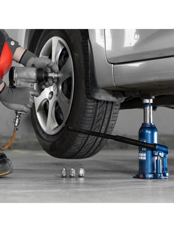 Домкрат гидравлический бутылочный, 6 т, h подъема 207-404 мм, в пластиковом кейсе Stels