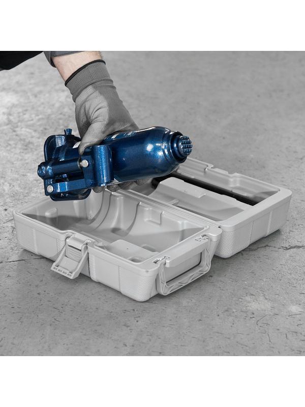 Домкрат гидравлический бутылочный, 6 т, h подъема 207-404 мм, в пластиковом кейсе Stels