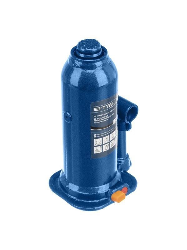 Домкрат гидравлический бутылочный, 6 т, h подъема 207-404 мм, в пластиковом кейсе Stels