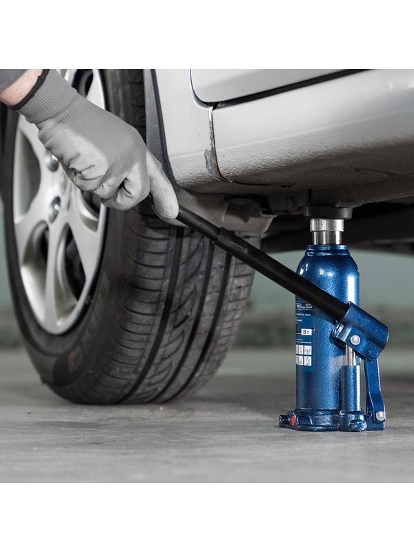 Домкрат гидравлический бутылочный, 6 т, h подъема 207-404 мм, в пластиковом кейсе Stels