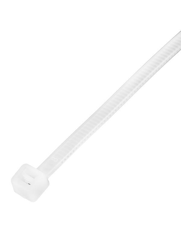 Хомуты, 370 x 3.6 мм, пластиковые, белые, 100 шт Сибртех