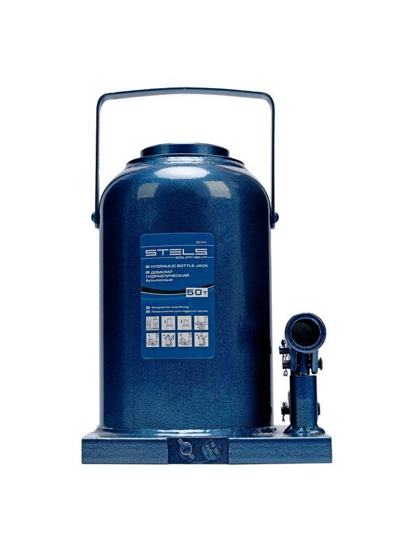 Домкрат гидравлический бутылочный, 50 т, h подъема 280-450 мм Stels